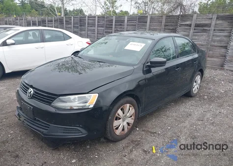 2013 Volkswagen Jetta 2.0L S из США, поврежденный, VIN 3VW2K7AJ8DM222711